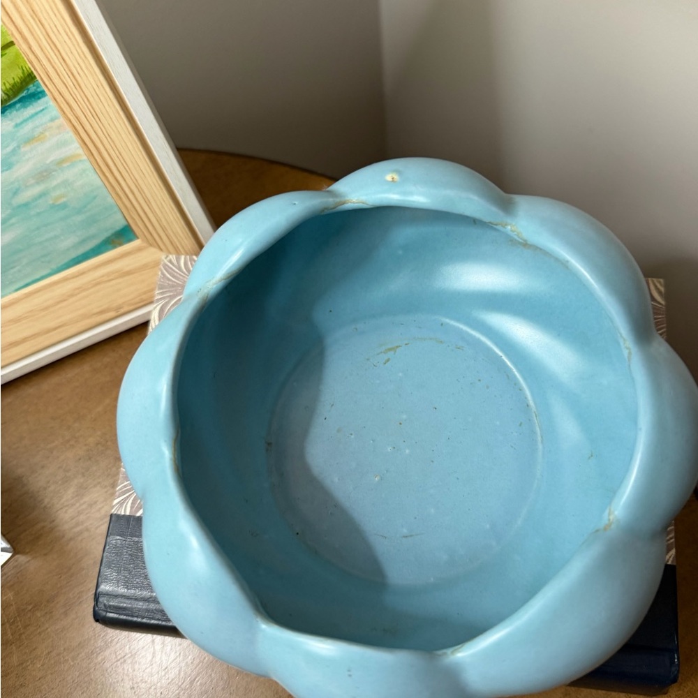 Vintage Stangl Pottery Blue Scalloped Dish - Picture 3 of 7